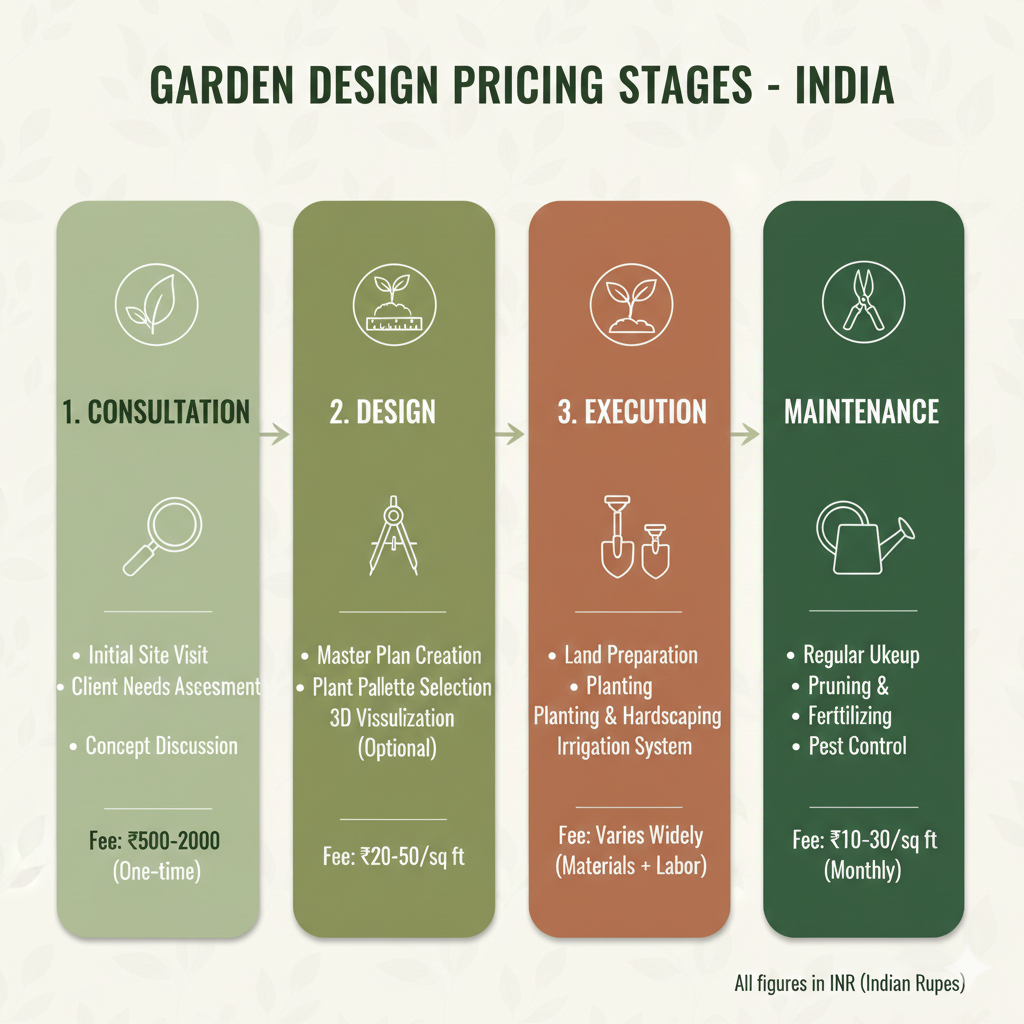 Garden and landscape design price list in India
