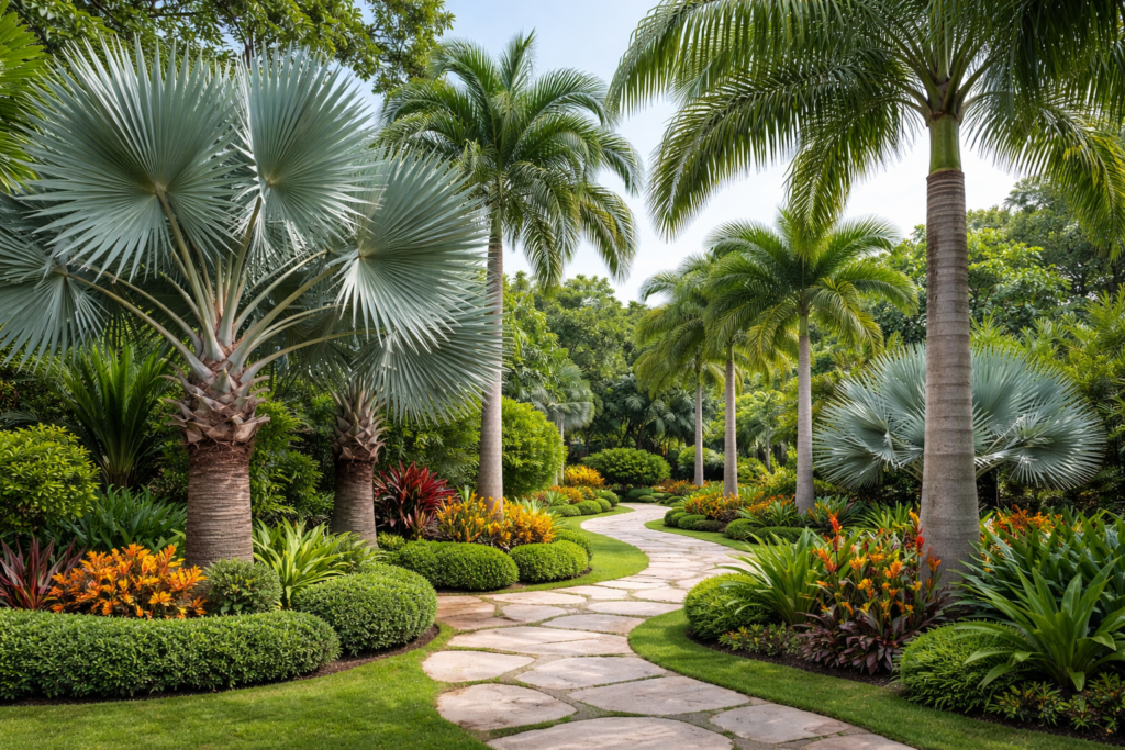 Palms for India landscaping with tropical garden design